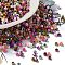 Baking Paint Glass Seed Beads, Cylinder, Colorful, 2.5x2mm, Hole: 1.4mm, about 5039pcs/50g
