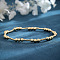 Brass Round Beads Stretch Bracelets for Women, Golden, Inner Diameter: 6-7/8 inch(17.5cm)