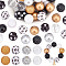 1 Set Mixed Style Acrylic Round Beads Sets, Black, 19~20mm, Hole: 2mm, about 50pcs/bag