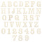 2 Sets 2 Styles Chinese Cherry Wood Number 0~9 and Letter A~Z, Children Training Aid, BurlyWood, 1set/style