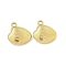 Ion Plating(IP) 304 Stainless Steel Pendants, Shell Shape Charms, Real 18K Gold Plated, 14x13.5x4mm, Hole: 1.5mm