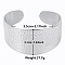 Non-Tarnish Stylish European and American Texture 304 Stainless Steel Cuff Bangles for Women