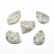 Natural Peace Jade Pendants, Faceted, Mixed Shapes, 37~52x30~52x6~7mm, Hole: 1.6mm
