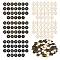 Golden Plated Alloy Enamel Charms, Enamelled Sequins, Flat Round with Alphabet, Letter A~Z, Golden, 14x12x2mm, Hole: 1.5mm, 26pcs/set, 5sets/box