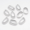 Tarnish Resistant 201 Stainless Steel Linking Rings, Oval, Stainless Steel Color, 20x11.5x1mm