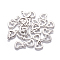 Tarnish Resistant 304 Stainless Steel Open Heart Charms, Hollow, Stainless Steel Color, 14.5x10.5x0.7mm, Hole: 1.6mm