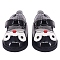 Imitation Leather Leather Shoes, Doll Making Supplies, Black, 50mm, 2pcs/bag