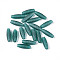 Transparent Colours Glass Seed Beads, Round Hole, Rice, Teal, 10.5~11.5x3.5~4mm, Hole: 0.9~1mm, about 2780pcs/500g