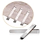 Stainless Steel Sewing Clip Cloth Ruler, Hemming Clips, Hem Maker Ruler, Stainless Steel Color, 107x12x6mm