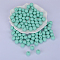Round Silicone Focal Beads, Aquamarine, 15mm, Hole: 2mm