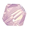 Preciosa® Crystal Beads, Czech Crystal, Bicone(451 69 302 Rondelle), 71350 Rose Opal, 6mm, Hole: 1mm
