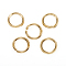 304 Stainless Steel Jump Ring, Open Jump Rings, Golden, 12 Gauge,14x2mm, Inner Diameter: 10.5mm