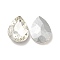 Glass Pointed Back Rhinestone, Back Plated, Faceted, Teardrop, Clear, 18x13x6mm