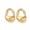 304 Stainless Steel Pendants, Lock Charm, Real 18K Gold Plated, 19x12.5x6mm, Hole: 11x8.5mm