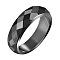 Hematite Finger Rings, Faceted, US Size 9(18.9mm)
