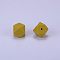 Hexagonal Silicone Focal Beads, Dark Khaki, 23x17.5x23mm, Hole: 2.5mm