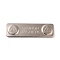 Iron Brooch Finding, with Magnets, Magnetic Rectangle, Platinum, 13x45x3mm