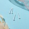 Hypoallergenic Bioceramics Zirconia Ceramic Round Ball Nose Bone Rings, Piercing Nose Ring Studs for Women, No Fading and Nickel Free, WhiteSmoke, 11mm, Pin: 0.9mm, Head: 2mm and 1.2mm