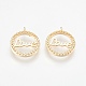 Сеттинги для кулона (стразов) из латуни  KK-F759-27G-NF-1