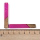 Большие подвески из смолы и дерева WOOD-F015-02F-3