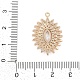 Кубический цирконий из латуни со стеклянными подвесками KK-Q026-11G-3
