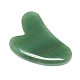 Естественные зеленые авантюрины gua sha доски X-G-S336-57A-3