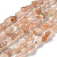 Натуральный Sunstone бисер пряди G-P497-01E-81A-1