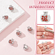 6шт латунные подвески с микропаве и кубическим цирконием KK-BC0013-82-4