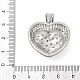 Латунные микро проложить кубического циркония подвески KK-A241-12P-04-3