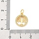 Латунные микро проложить кубического циркония подвески KK-D325-57G-02-3