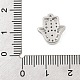 Латунный микро pave прозрачный кубик циркония подвески ZIRC-I068-34P-3