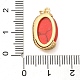Окрашенные синтетические бирюзовые подвески KK-U040-02G-3