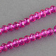 Лакированные стеклянные бусины  DGLA-R030-6mm-06-1