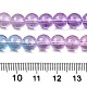 Выпечка расписные прозрачные стеклянные бусины DGLA-M001-8mm-10-5