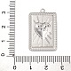 Подвески из нержавеющей стали 304 с защитой от потускнения STAS-K293-09P-3