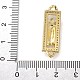 Латунная эмаль прямоугольник святой Иуда соединительные подвески KK-M319-06G-01-3