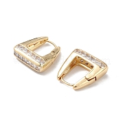Серьги-кольца с прозрачным кубическим цирконием EJEW-M216-04G