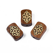 Натуральные деревянные неокрашенные бусины WOOD-N013-012