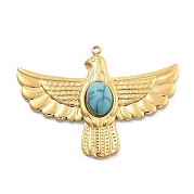 Синтетические бирюзовые подвески STAS-R155-053B-G