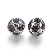304 нержавеющая сталь эмалированные европейские бусины STAS-F195-126P
