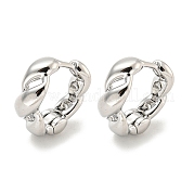 Латунные серьги обруча EJEW-L211-010G-P