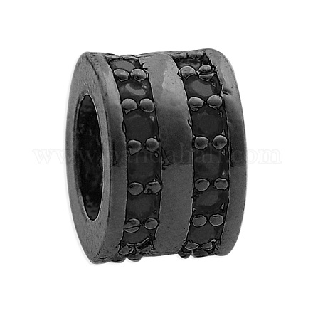 Латунные микро проложить Цирконий Европейский бисером KK-T030-LA835-4X3-1