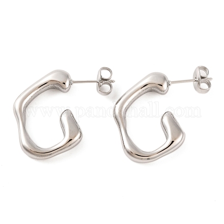 Серьги-гвоздики из нержавеющей стали 304 EJEW-G395-25P-1