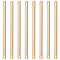 30Pcs Brass Connector Charms, Bar Links, Column, Real 18K Gold Plated, 35x2mm, Hole: 1mm