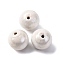 Handmade Polymer Clay Beads, Round, White, 14.5mm, Hole: 1.8mm