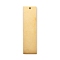 304 Stainless Steel Pendants, Manual Polishing, Stamping Blank Tag, Laser Cut, Rectangle, Golden, 33.4x8.7x0.8mm, Hole: 1.2mm