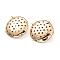 Brass Filigree Brooch Base Settings, Cadmium Free & Nickel Free & Lead Free, Oval, Real 18K Gold Plated, 20x5mm, Hole: 1.2mm