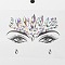 Acrylic Face Gems Stickers, Self Adhesive Temporary Tattoo, with Teardrop & Half Round & Horse Eye Rhinestones, Colorful, 0.35~2.95x0.35~1x0.15~0.35cm