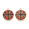 Alloy Pendants, with Rhinestone, Lead Free & Cadmium Free & Nickel Free, Basketball, 21.5x18.5x3mm, Hole: 2mm