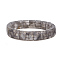 Natural Cloudy Quartz Gemstone Stretch Bracelets, Faceted, Rectangle, 2-3/8 inch(6cm)